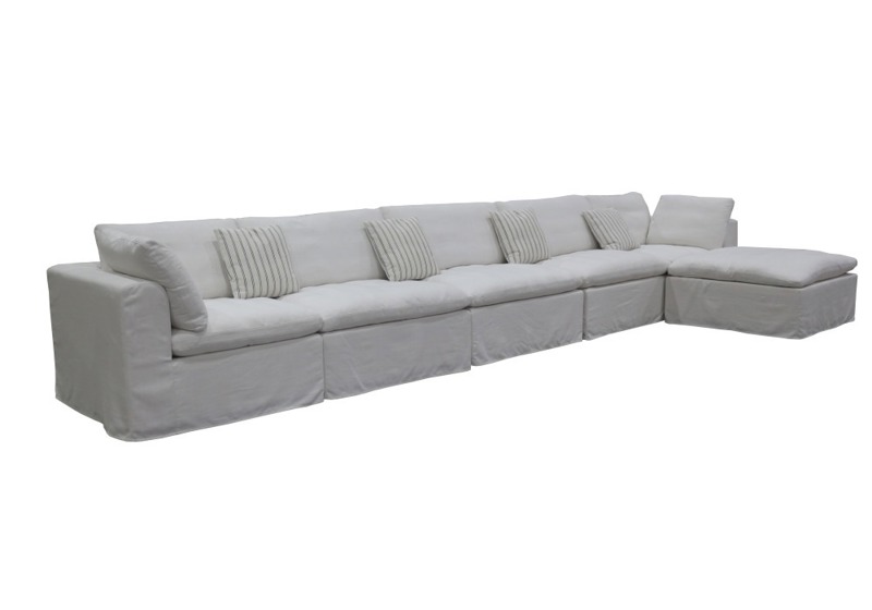 York Chaise Suite with Ottoman