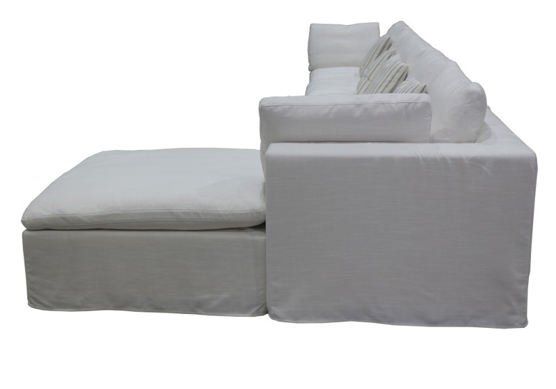 York Chaise Suite with Ottoman