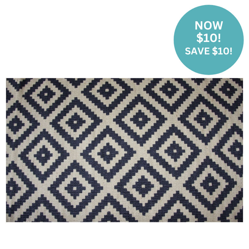 Nelspruit Jute Printed Rug 70x120