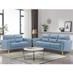 Otto 3 + 2 Leather Lounge - Blue