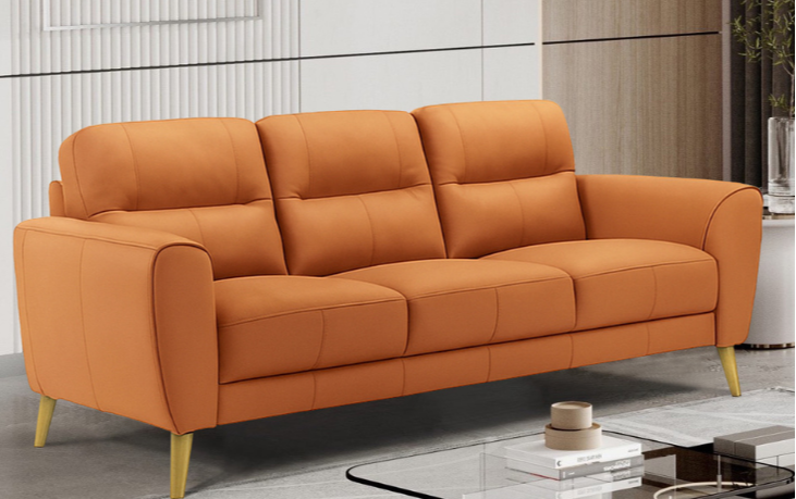Otto 3 Seater Leather Lounge