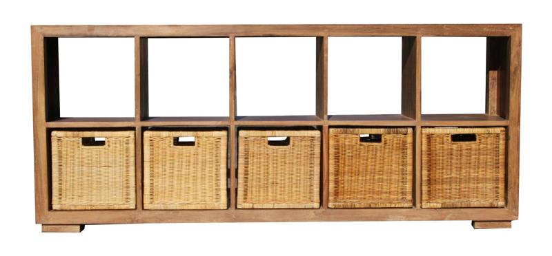 Hanna 10 Cube Mahogony Chest - Natural Wash