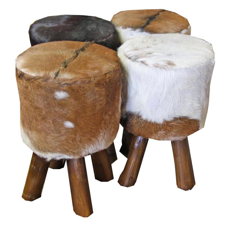 Rodeo Leather Stool