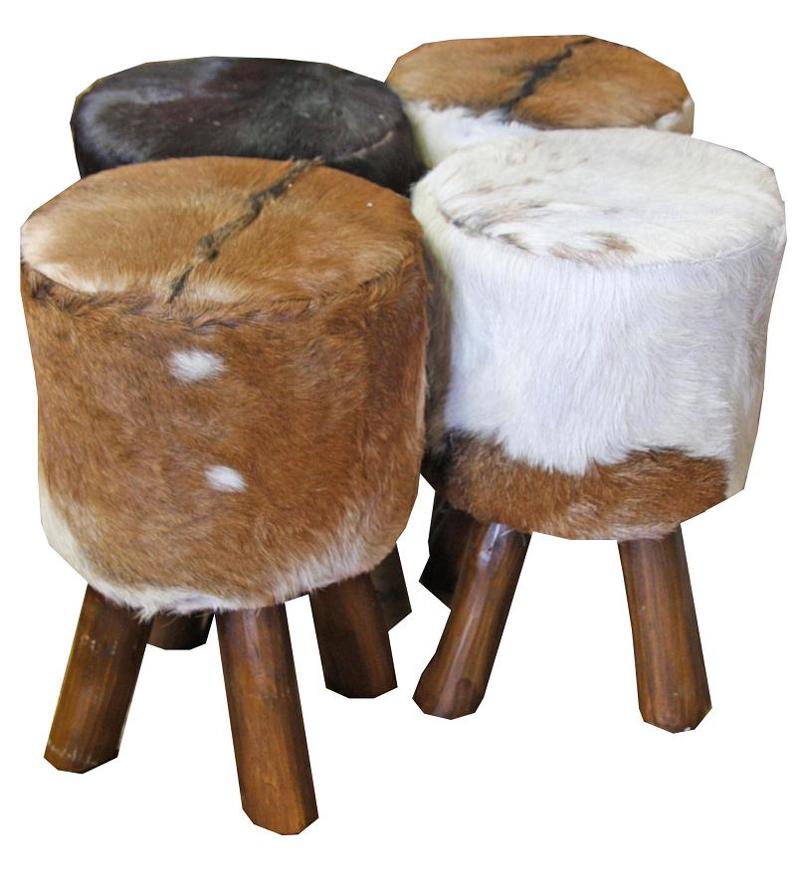 Rodeo Leather Stool
